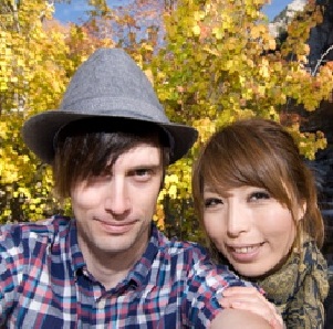 Son Gunnar and girlfriend Aiko